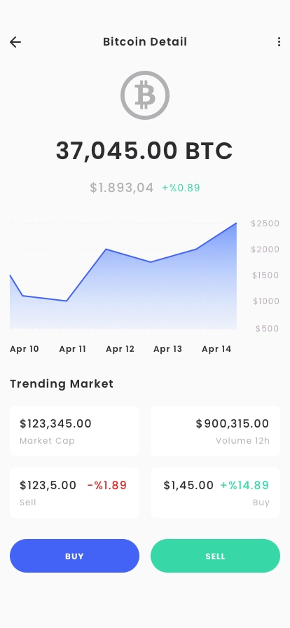 Crypto Investment & Wallet App UI Kit - Screenshot 3