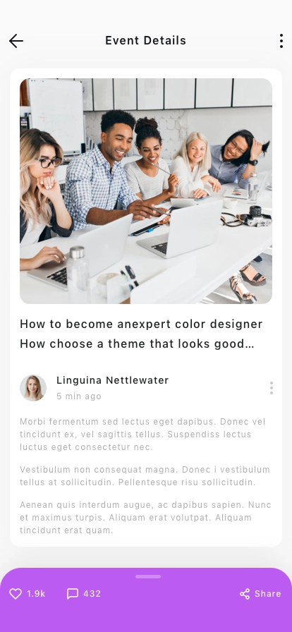 Social Media Dashboard Mobile App UI Kit - Screenshot 5