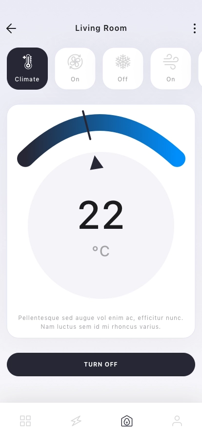 Smart Home Control Mobile App UI Kit - Screenshot 5