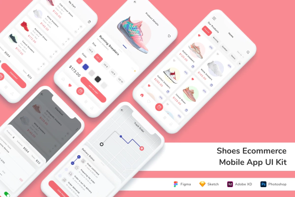 Shoes Ecommerce Mobile App UI Kit
