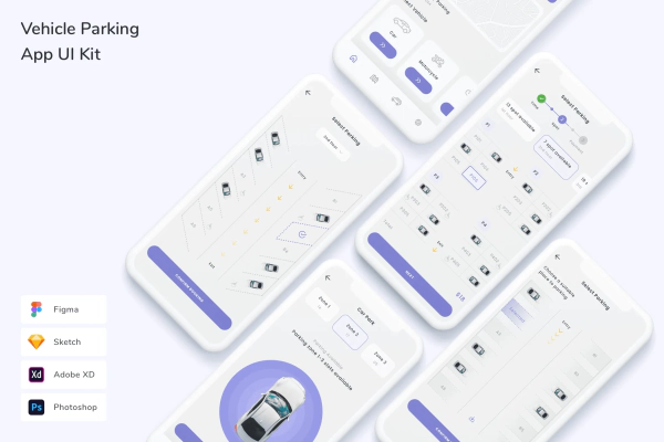 Vehicle Parking App UI Kit