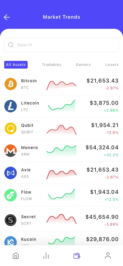 CryptoCurrency App UI Kit - Screenshot 4