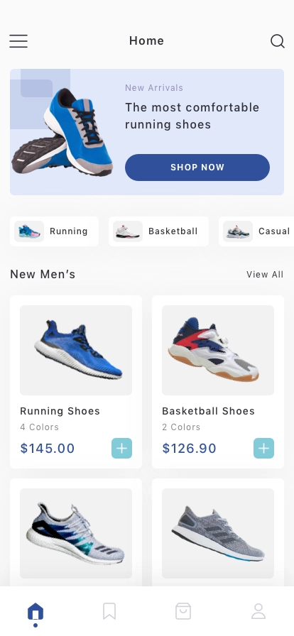 Shoes Online Shop Mobile App UI Kit - Screenshot 1