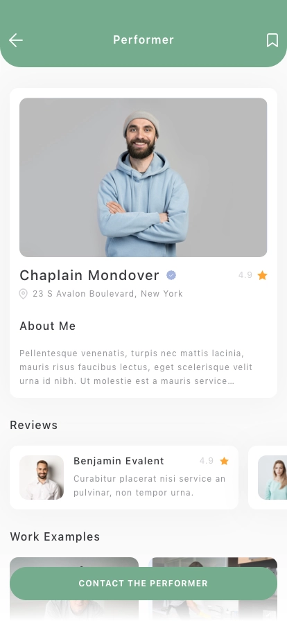 Services Marketplace Mobile App UI Kit - Screenshot 2
