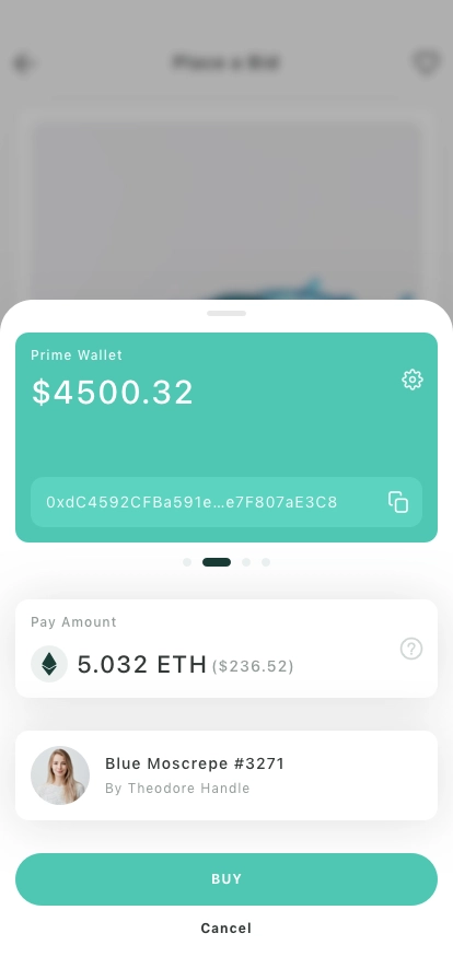 NFT Investing Mobile App UI Kit - Screenshot 5