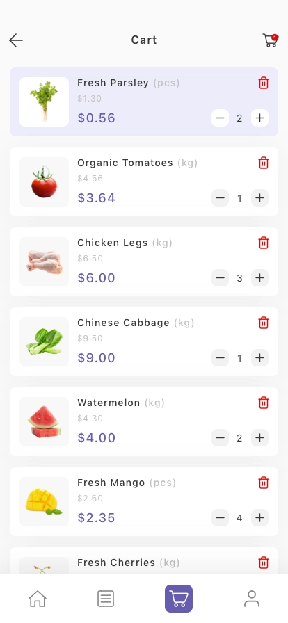 Grocery Mobile App UI Kit - Screenshot 4