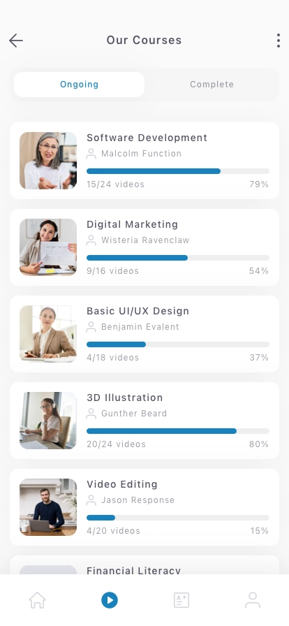 Online Education Mobile App UI Kit - Screenshot 5