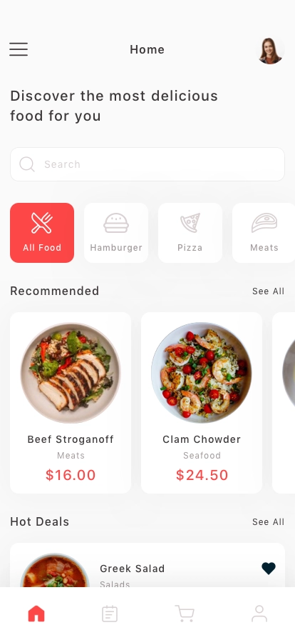 Food Delivery Mobile App UI Kit - Screenshot 1
