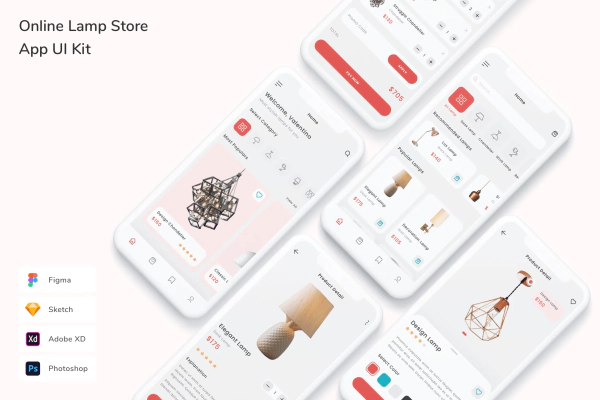 Online Lamp Store App UI Kit