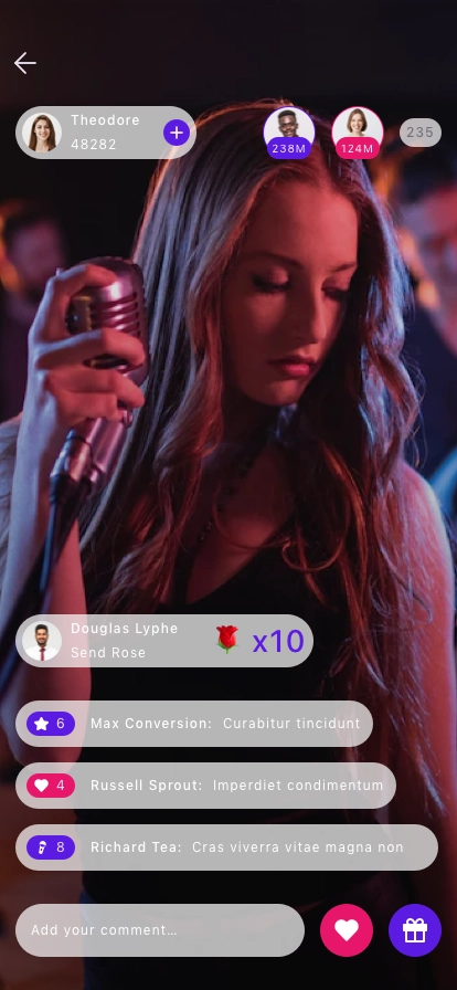 Social Karaoke Singing Mobile App UI Kit - Screenshot 4