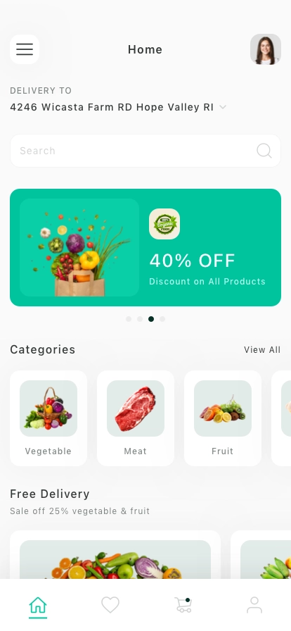 Grocery Delivery Mobile App UI Kit - Screenshot 1
