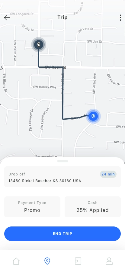 Taxi Service Mobile App UI Kit - Screenshot 5