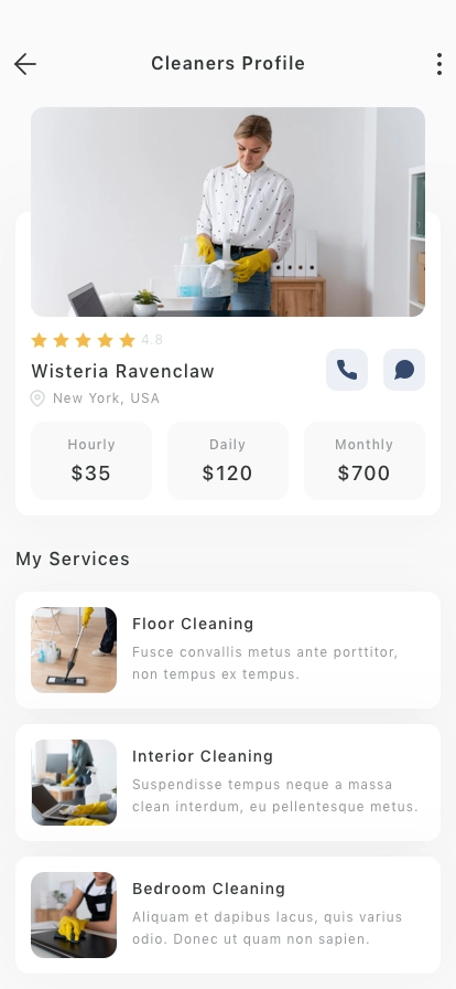 Home Service Mobile App UI Kit - Screenshot 2