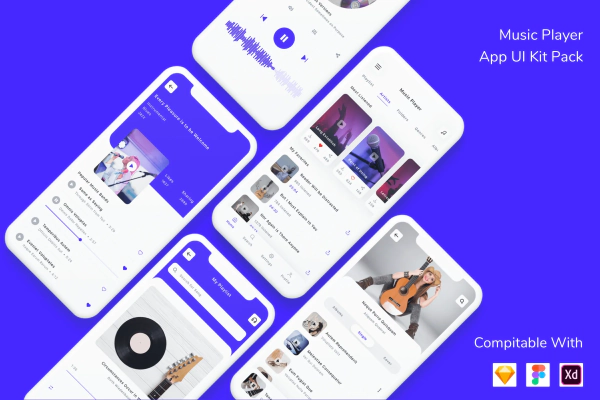 Music Player App UI Kit Pack