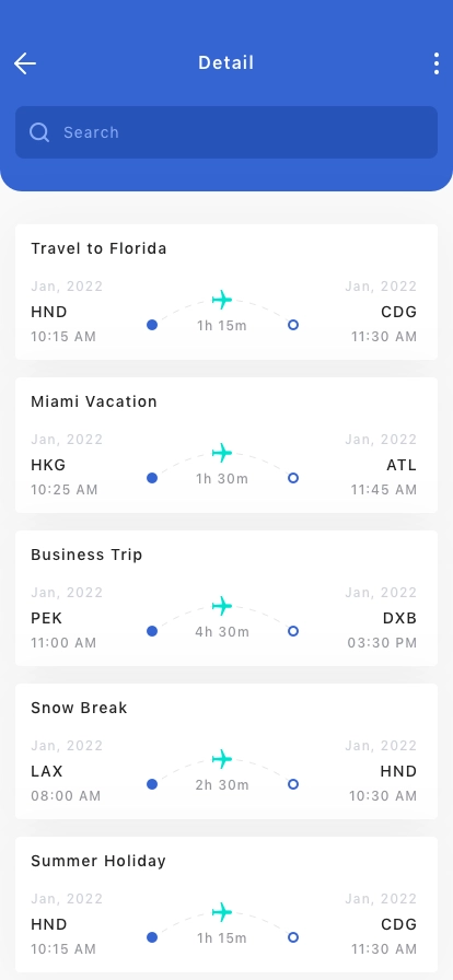 Flight Booking App UI Kit - Screenshot 2