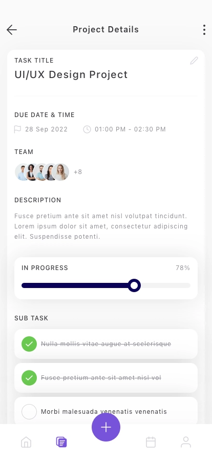 Task Management Mobile App UI Kit - Screenshot 4