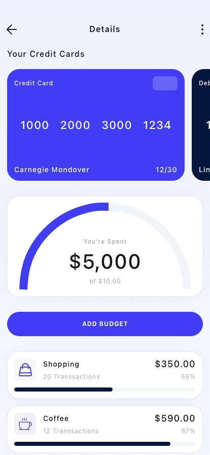 Banking & Payments Mobile App UI Kit - Screenshot 4