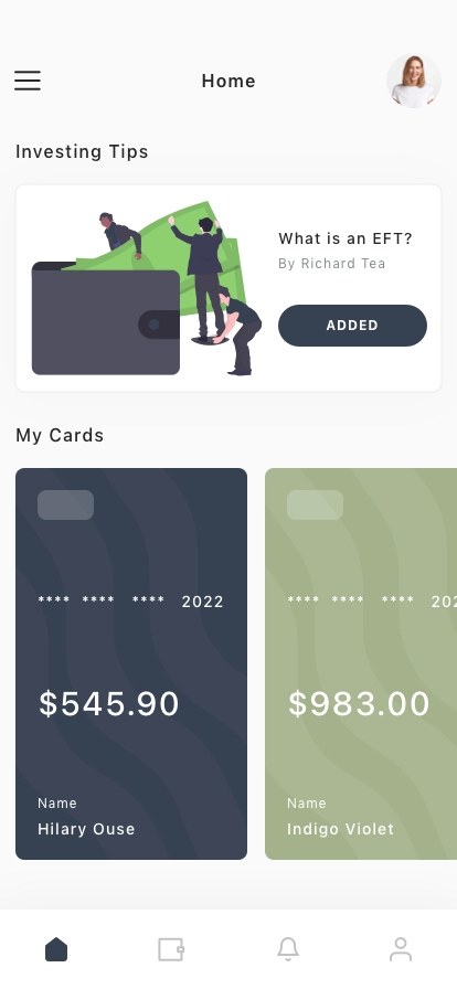 Personal Invest Planner Mobile App UI Kit - Screenshot 3
