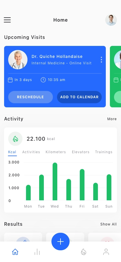 Healthcare Companion Mobile App UI Kit - Screenshot 1