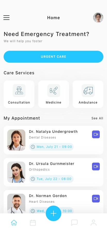 Clinic Mobile App UI Kit - Screenshot 1