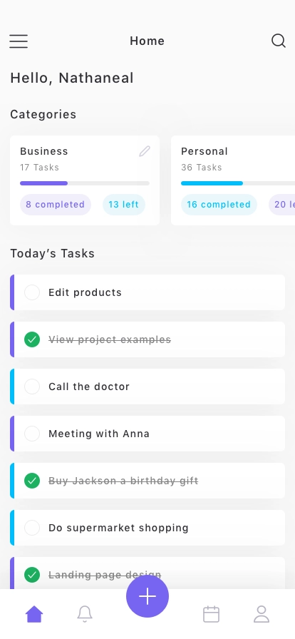 ToDo & Task Manager App UI Kit - Screenshot 4