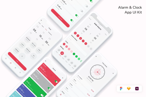 Alarm & Clock App UI Kit