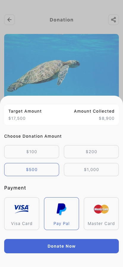 Donation & Charity Mobile App UI Kit - Screenshot 5