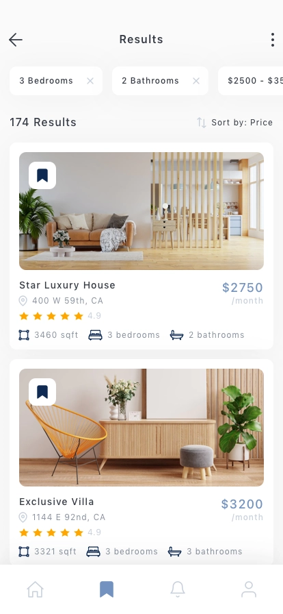 Rental Property Mobile App UI Kit - Screenshot 2