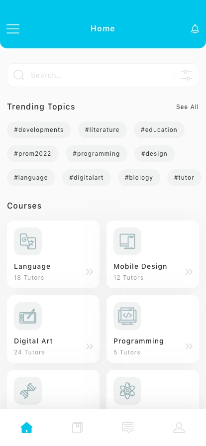 Tutor Mobile App UI Kit - Screenshot 2