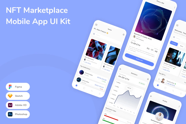 NFT Marketplace Mobile App UI Kit