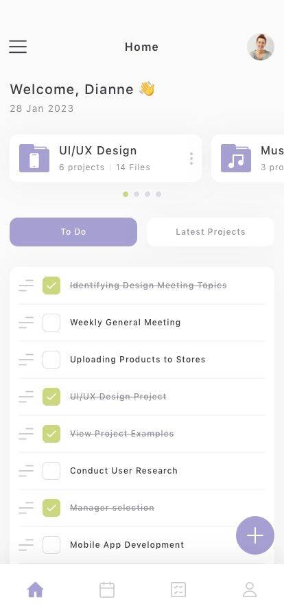 Task Scheduler Mobile App UI Kit - Screenshot 1