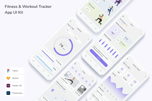 Fitness & Workout Tracker App UI Kit