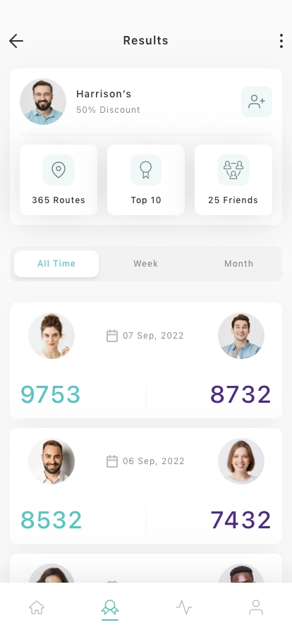 Walking Mobile App UI Kit - Screenshot 2