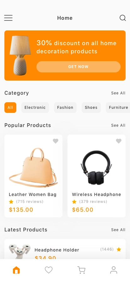 e-commerce App UI Kit - Screenshot 1