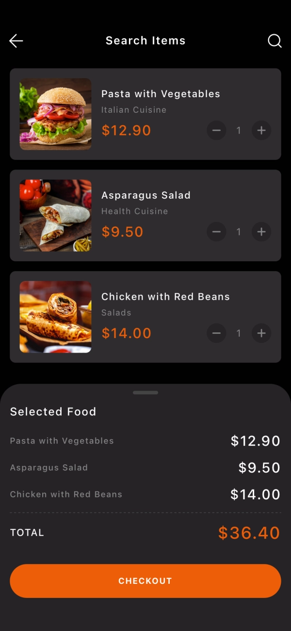 Food Order & Delivery Mobile App UI Kit - Screenshot 2