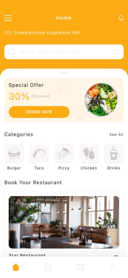 Food Delivery Mobile App UI Kit - Screenshot 1