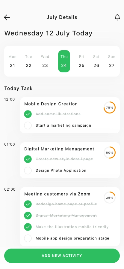Productivity Mobile App UI Kit - Screenshot 4