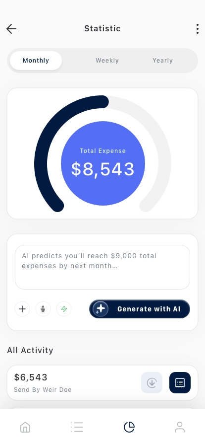 AI Banking Mobile App UI Kit - Screenshot 3
