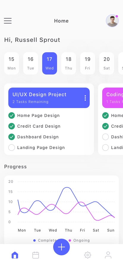 ToDo Manager Mobile App UI Kit - Screenshot 2