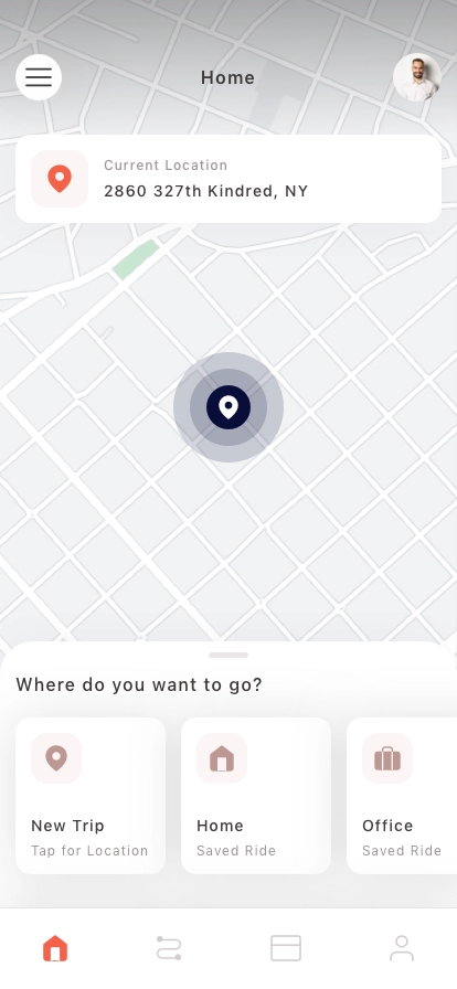 Rideshare Mobile App UI Kit - Screenshot 1