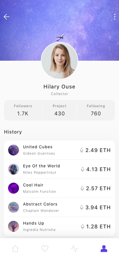 NFT Marketplace Mobile App UI Kit - Screenshot 4