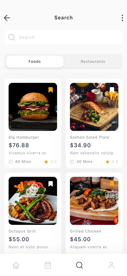 Food Order & Delivery Mobile App UI Kit - Screenshot 3