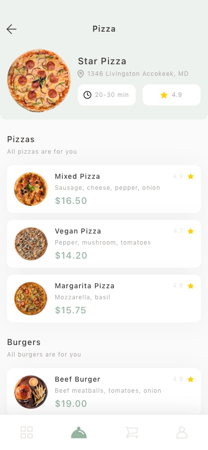 Food Delivery Mobile App UI Kit - Screenshot 3