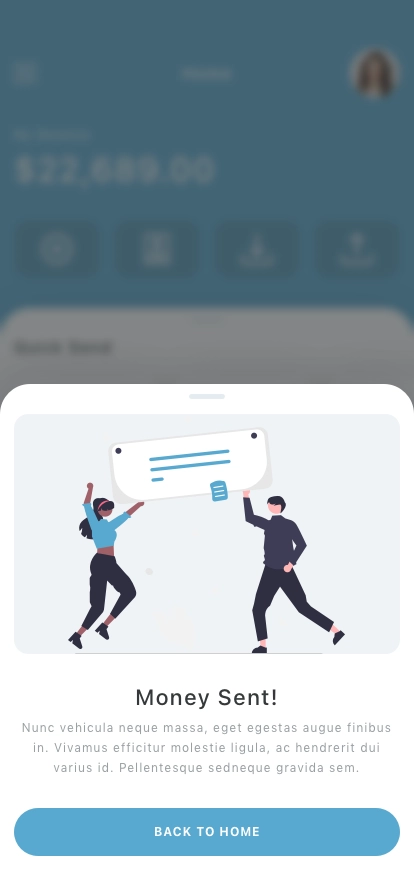 E-Wallet Mobile App UI Kit - Screenshot 5