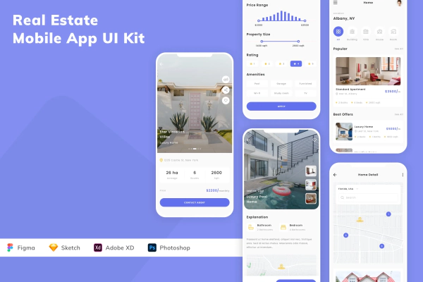Real Estate Mobile App UI Kit