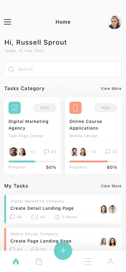 Task Management Mobile App UI Kit - Screenshot 2