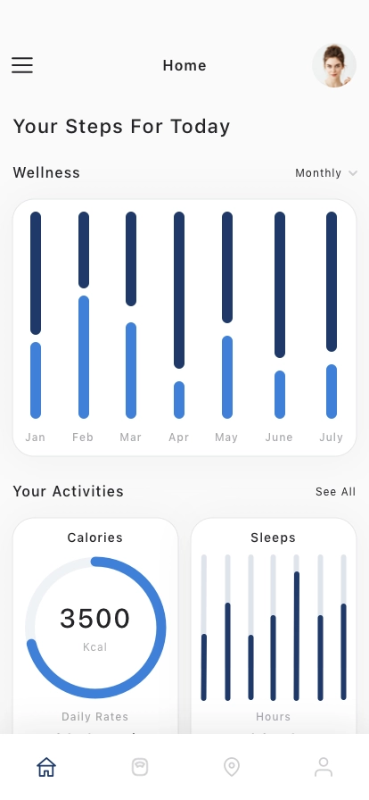 Health Tracking Mobile App UI Kit - Screenshot 3
