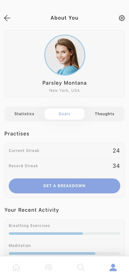 Wellness & Meditation Mobile App UI Kit - Screenshot 4