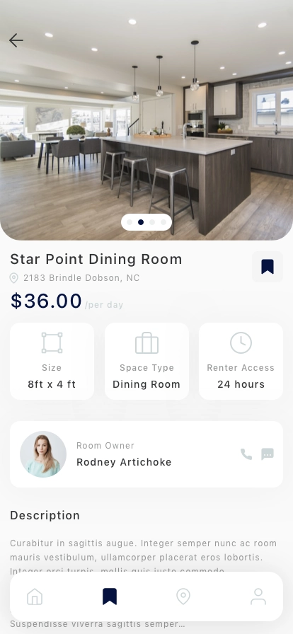 Working Space Renting Mobile App UI Kit - Screenshot 5