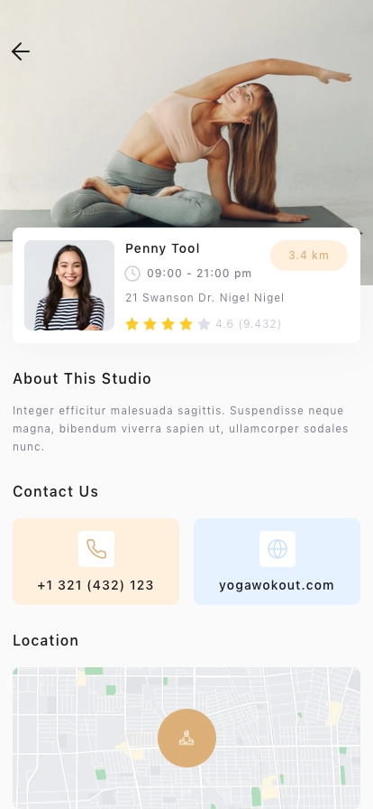 Yoga & Workout Mobile App UI Kit - Screenshot 2